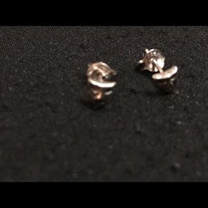 Sterling silver earrings artisan handmade.